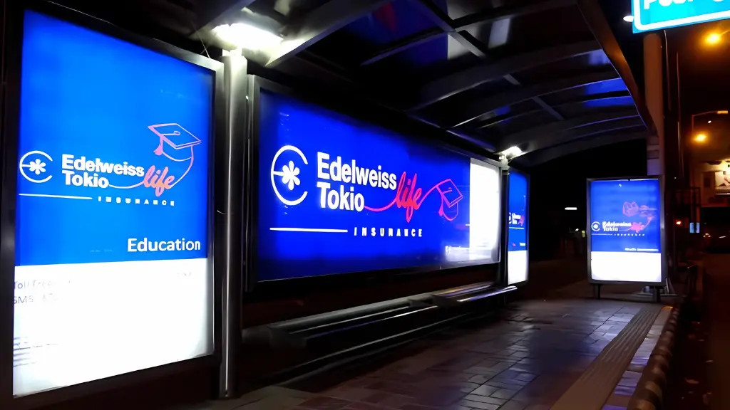 Backlit Bus Queue Shelter