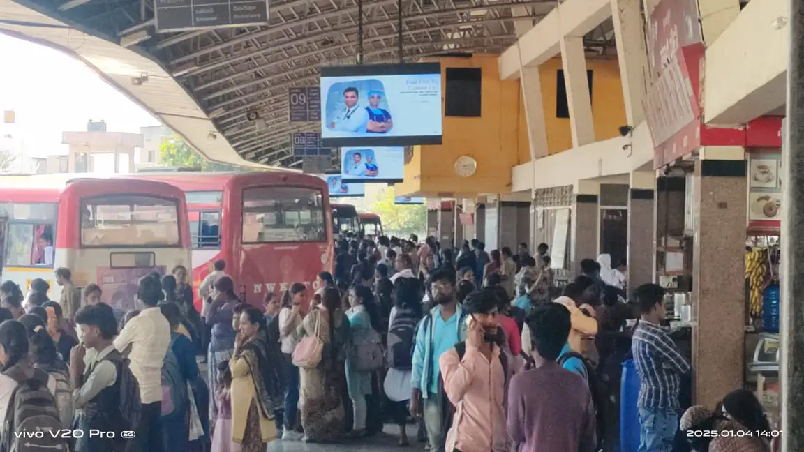 Digital Screens at Bus Stations