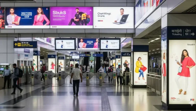 Advertising in Metro Station