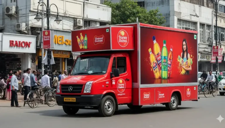 Advertising on Mobile Vans