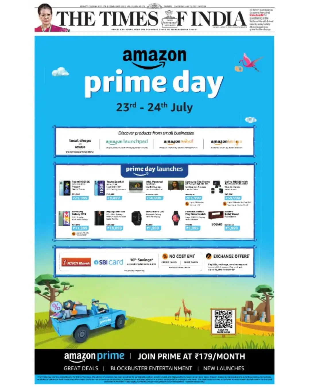 Newspaper Front Page Ads