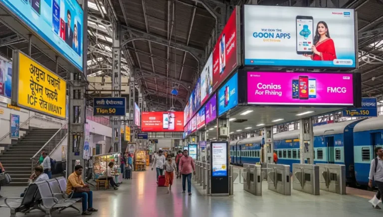 Advertising in Railway Station