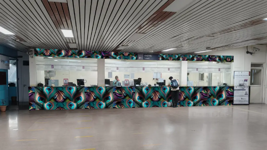 Ticket Counter Advertisement