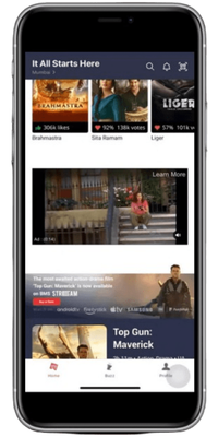 BookMyShow Hero Widget ad