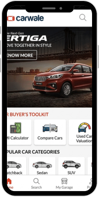 CarWale app Wallpaper ad