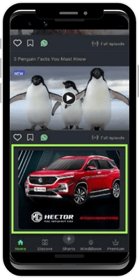 Discovery+ Short Form Banners ad