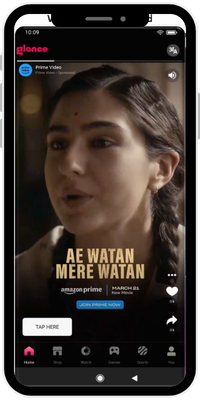 Glance App Video Ad