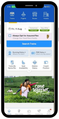 Ixigo Banner Ad