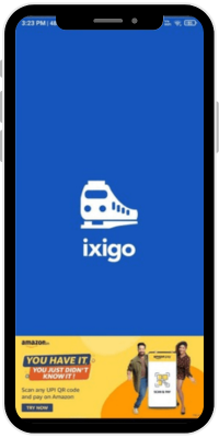 Ixigo Splash Screen Ad