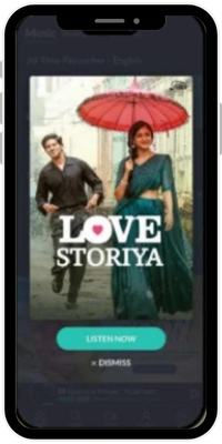 JioSaavn Banner ads