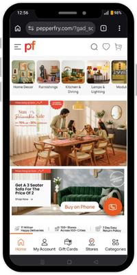 Pepperfry Banner Ads