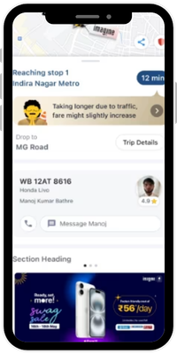 Rapido Map Integration Ad
