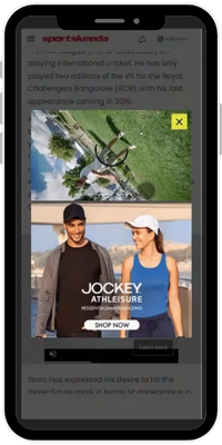 Sportskeeda Video Interstitial Ads