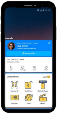 TrueCaller Brand sponsored icons Ads