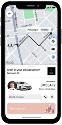 Uber On-route Ads