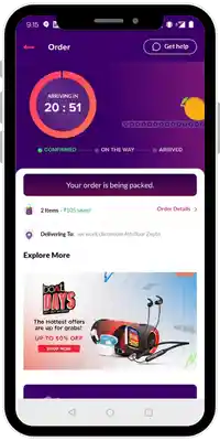 Zepto Banner ad