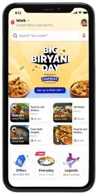 Zomato Banner ad