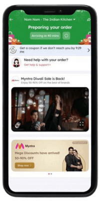 Zomato Overlay Ad