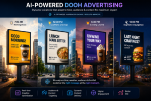 AI-powered DOOH advertising with dynamic creative optimization