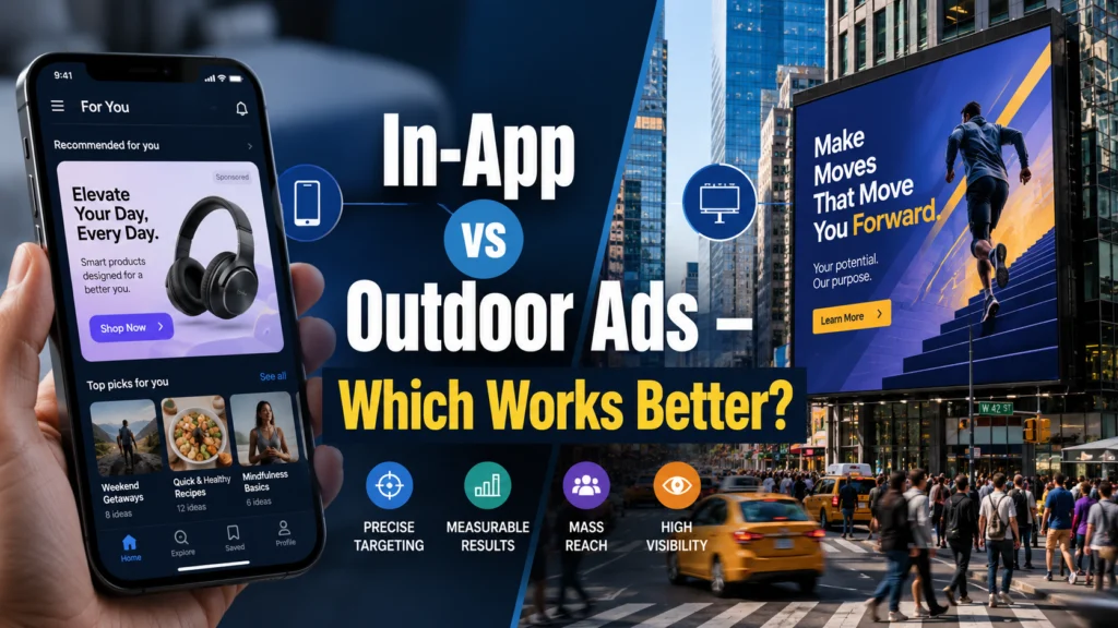 In-App vs Outdoor Ads – Which Works Better