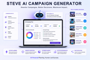 STEVE AI CAMPAIGN GENERATOR Smarter Campaigns. Better Decisions. Maximum Impact.