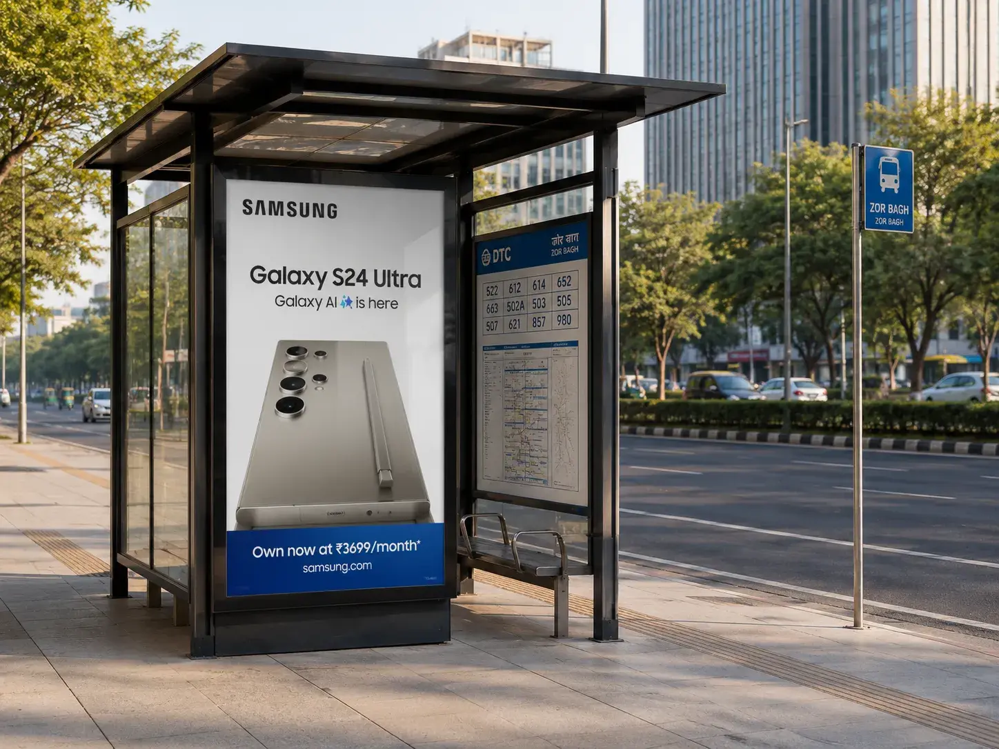 Bus Shelter Ads in Delhi