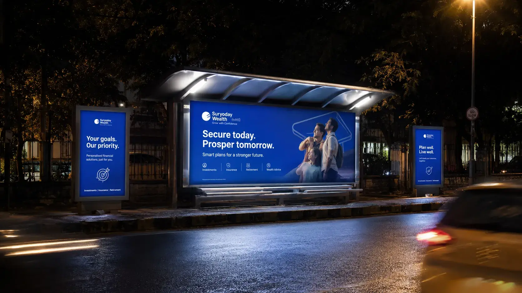 Digital Bus Queue Shelter