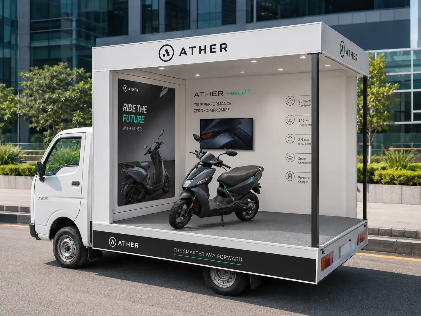 L-Shaped TATA Ace Branding in Delhi