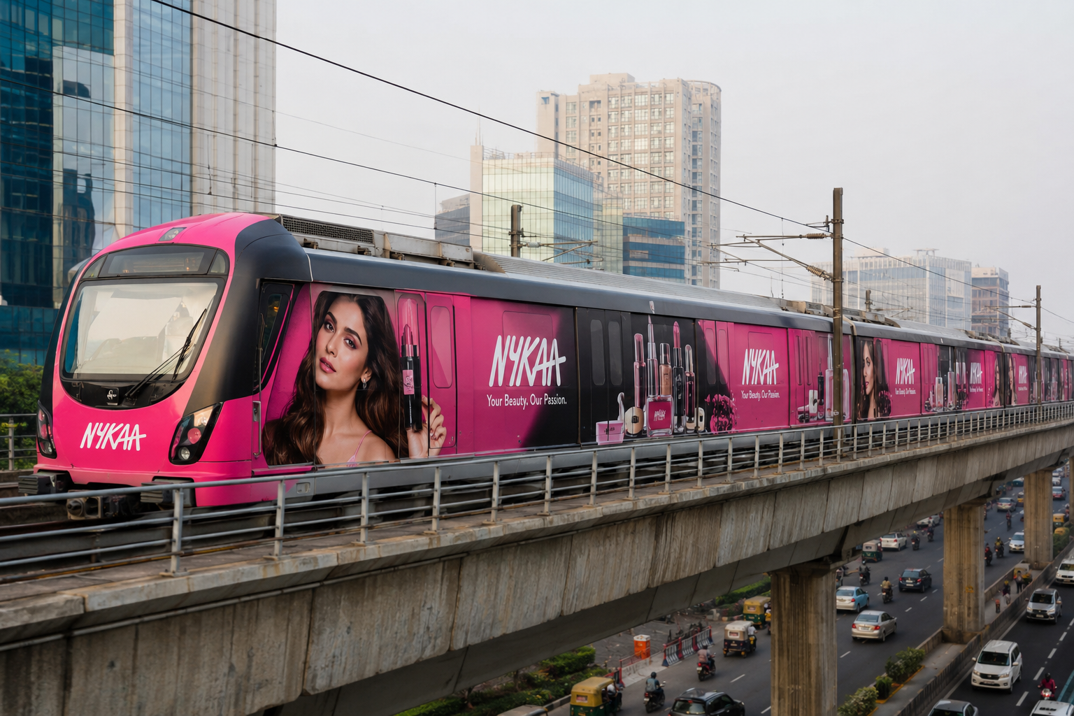 Metro Exterior Wrap in Delhi Metro