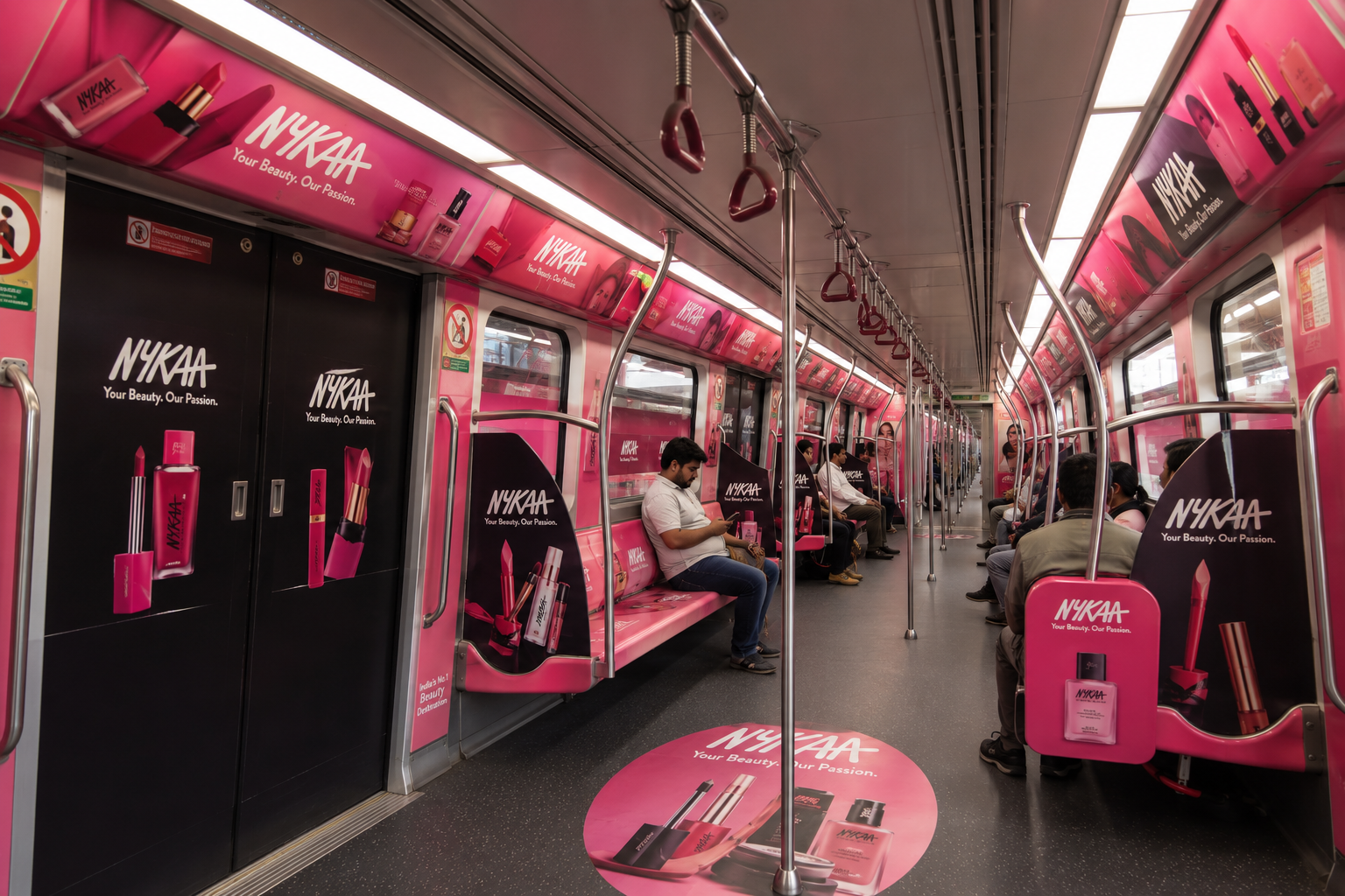 Metro Interior Wrap in Delhi Metro
