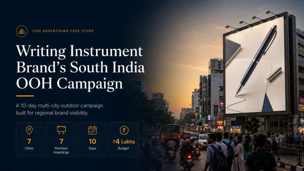 Writing Instrument Brand South India Ooh Campaign