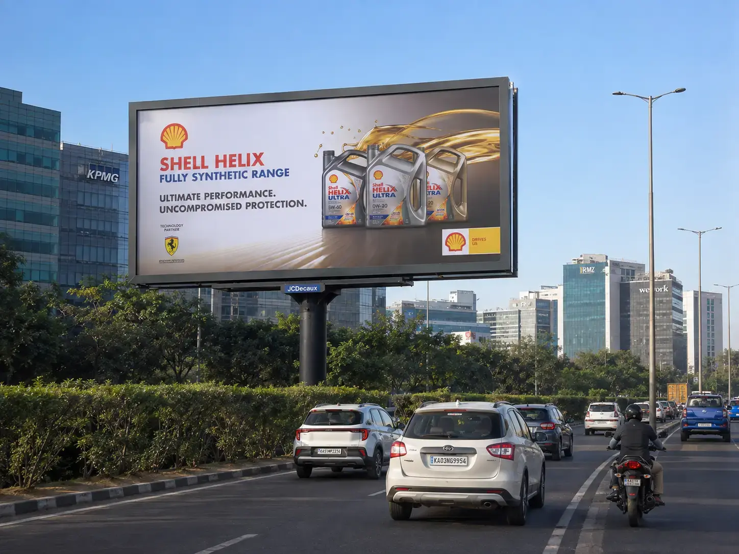 Advertising on hoarding in Bangalore