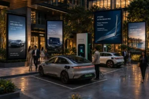 EV charging station ads