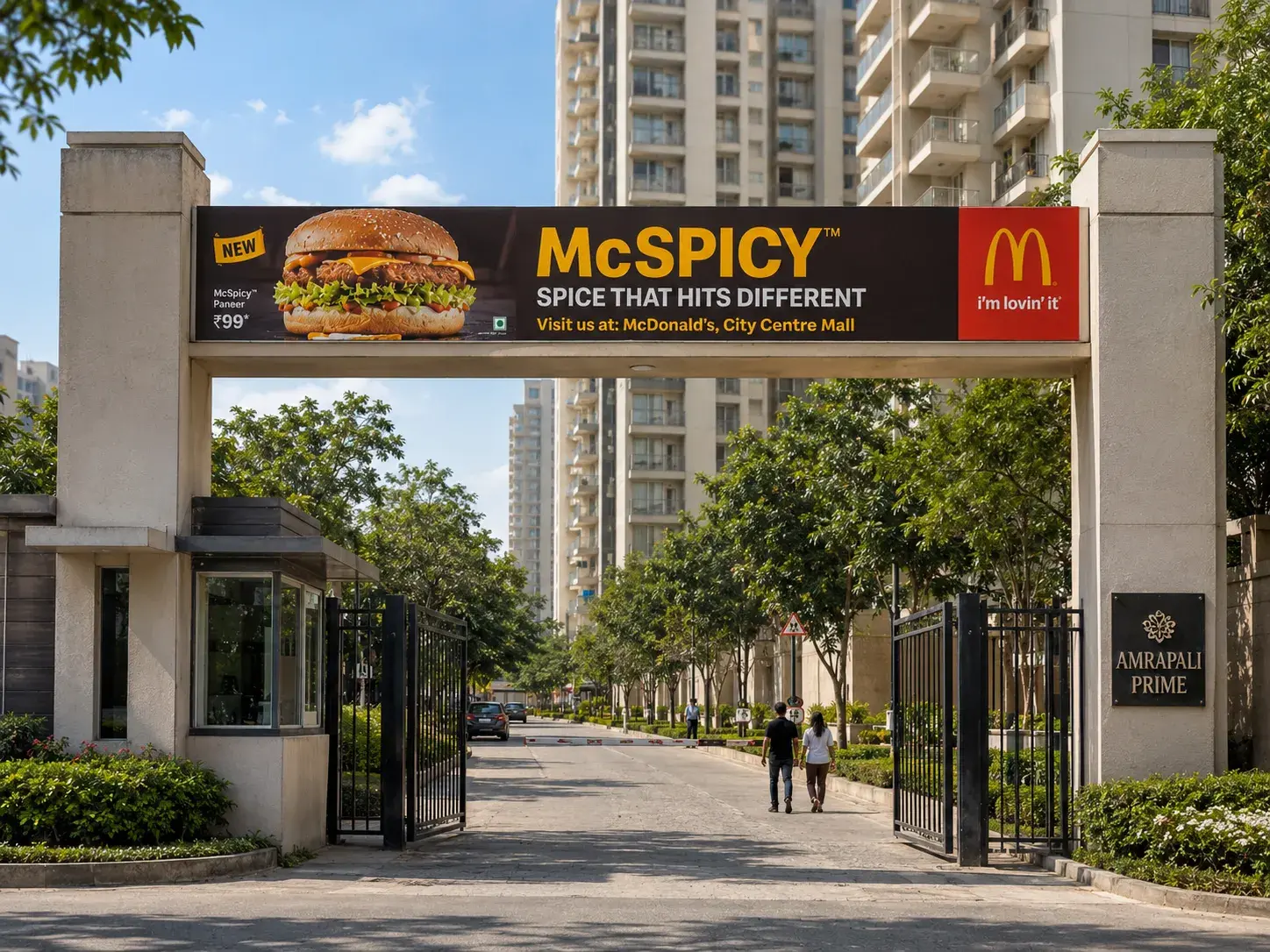 Gate Branding and Entry Presence - residential society advertising in Mumbai