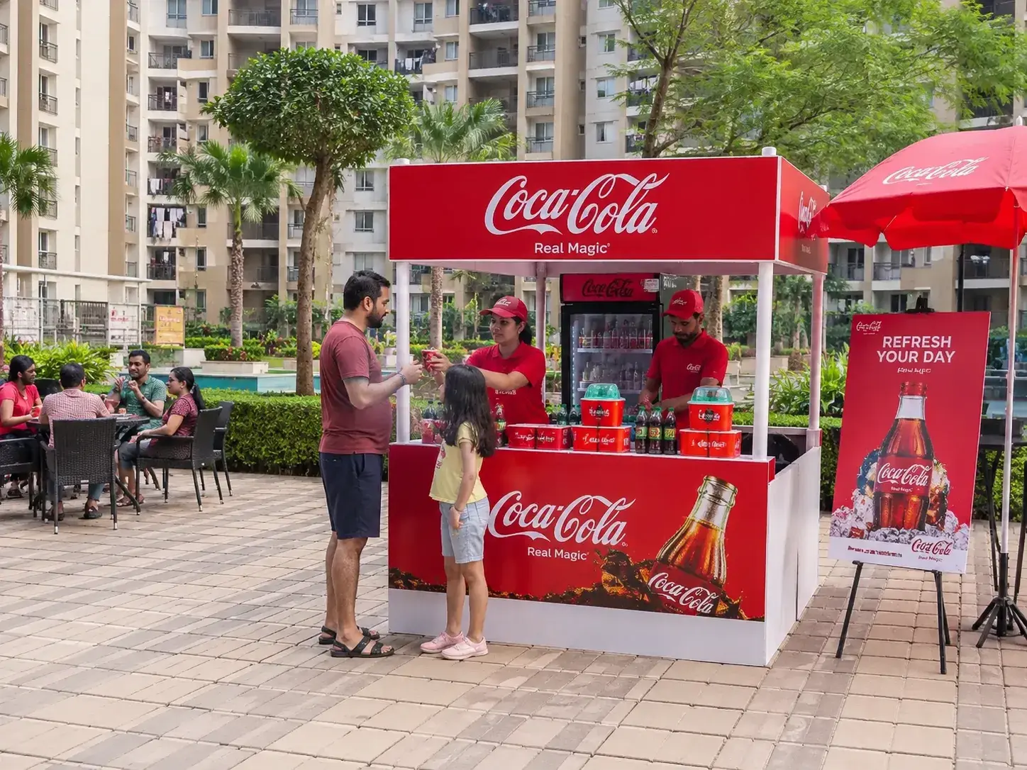 Kiosk, Sampling and Stall Activations - residential society advertising in Mumbai