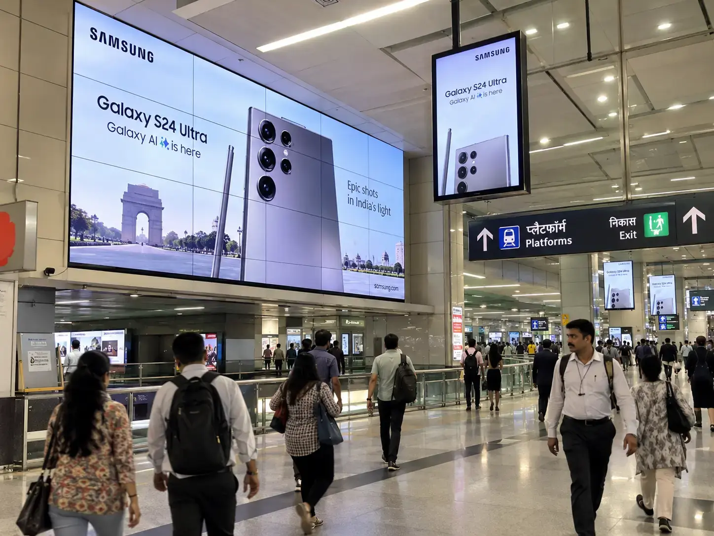 Digital Screens and Video Walls - metro station advertising in Chennai