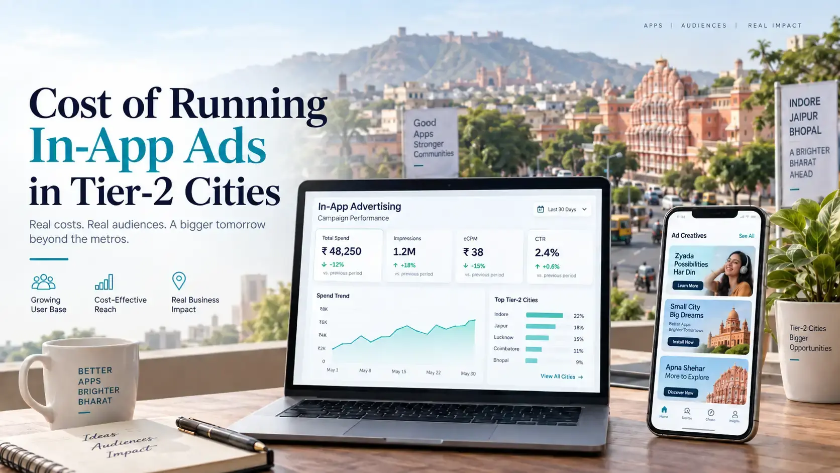 Cost of Running In-App Ads in Tier-2 Cities