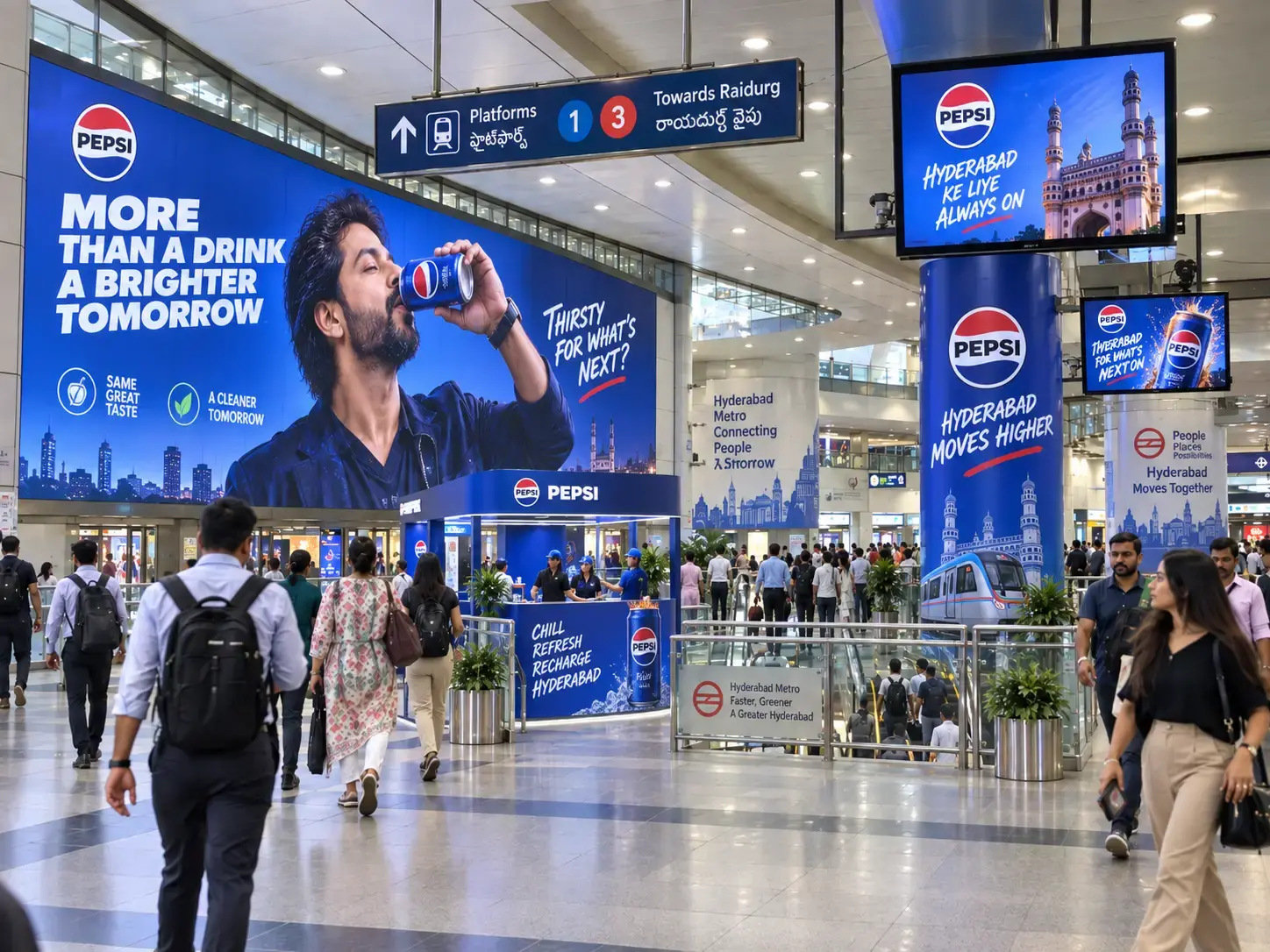 Metro Station Advertising in Hyderabad